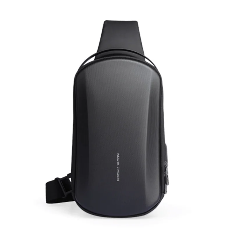 Mini Hard-shell Waterproof Crossbody Bag with USB Charging Port for Everyday and Travel Use