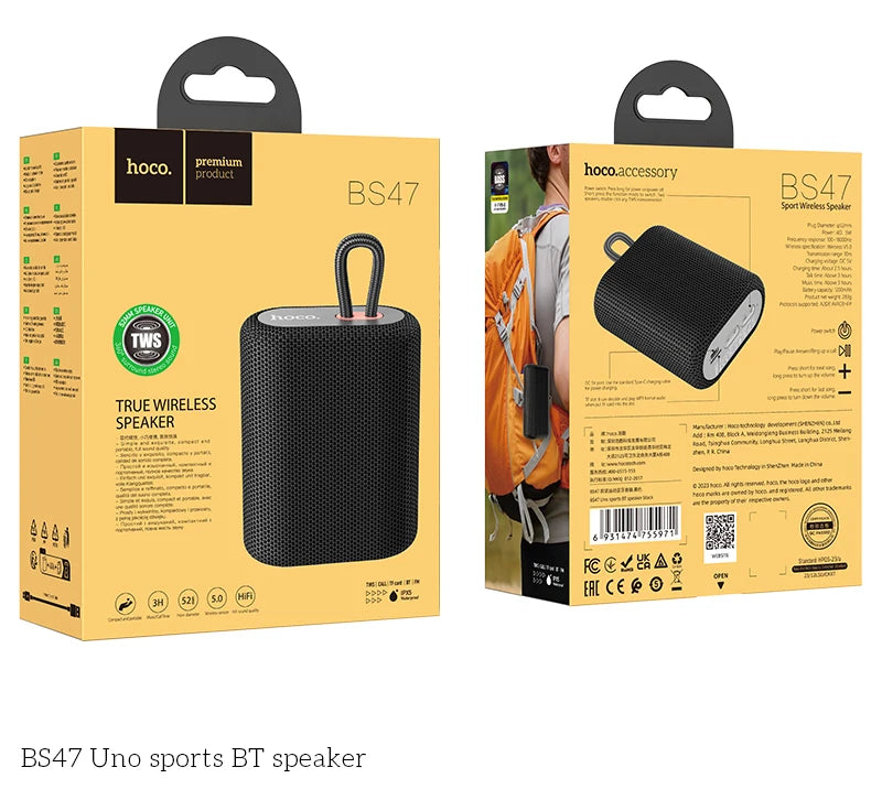 Portable Waterproof Sports Bluetooth Speaker Outdoor Cycling Stereo Bass FM TF Card Audio HiFi Sound