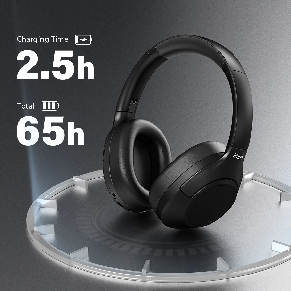 Bluetooth Wireless Noise Cancelling Headphones with Transparency Mode Deep Bass Clear Calls 65H Play