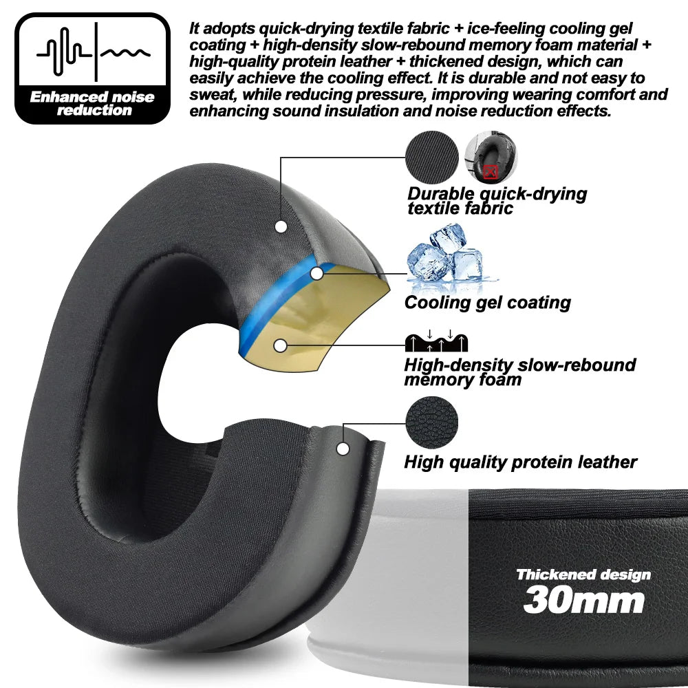 Premium Replacement Ear Pads and Headband Cushions Pioneer SE-MS5T MS7BT-K MS9BN-K Headphones