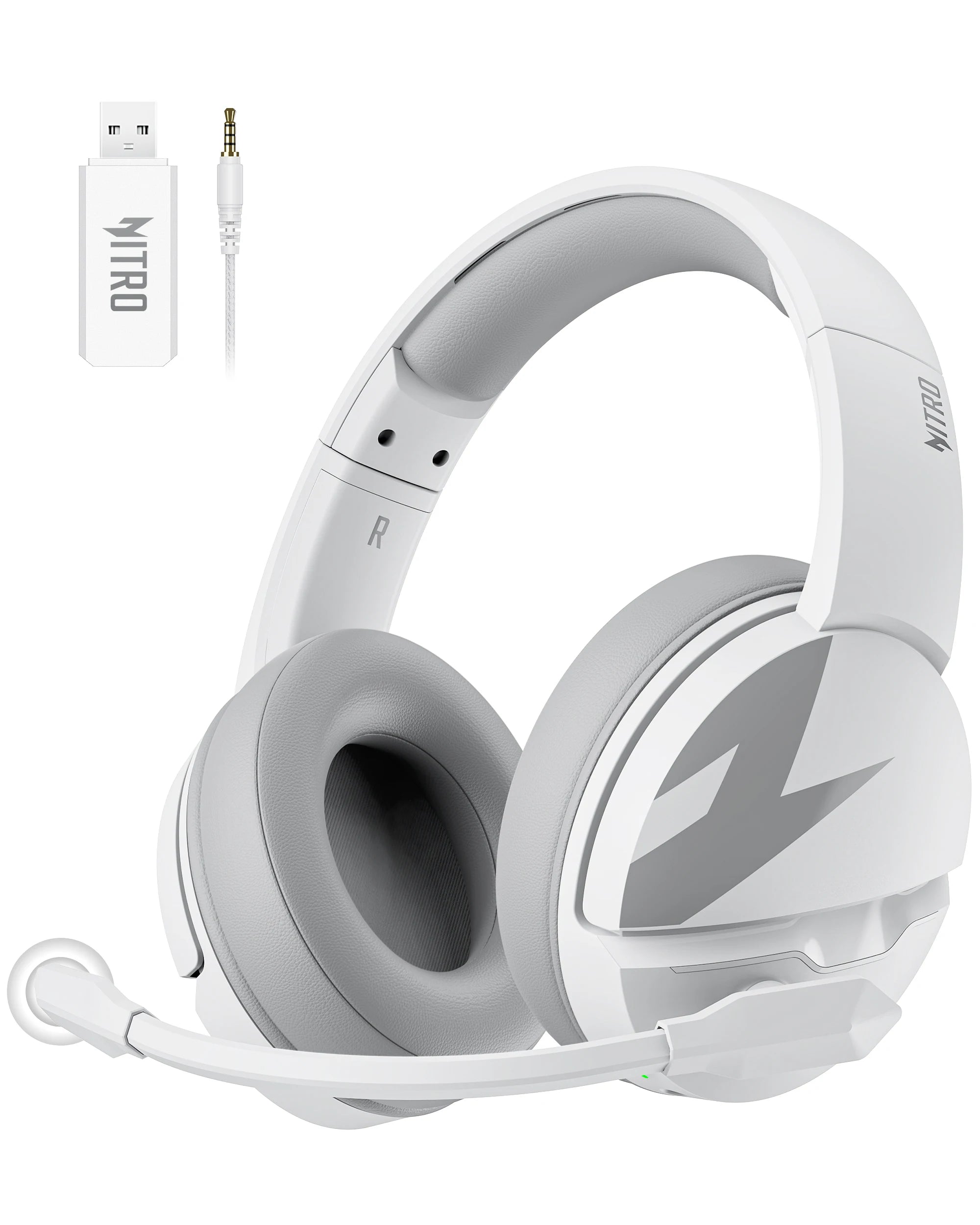 Wireless Gaming Headset with 100 Hour Battery Life Bluetooth 5.3 and ENC Mic