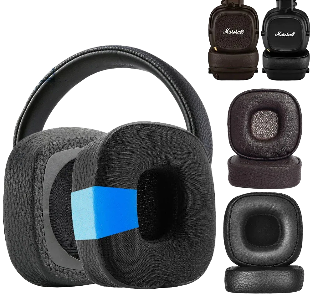 Premium Replacement Ear Pads and Headbands Compatible with Marshall Major 3 4 and 5 Wired Headphones
