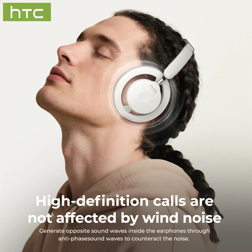 Open-Ear Wireless Bluetooth 5.3 Headphones Foldable AI Translate Headset for Work & Travel