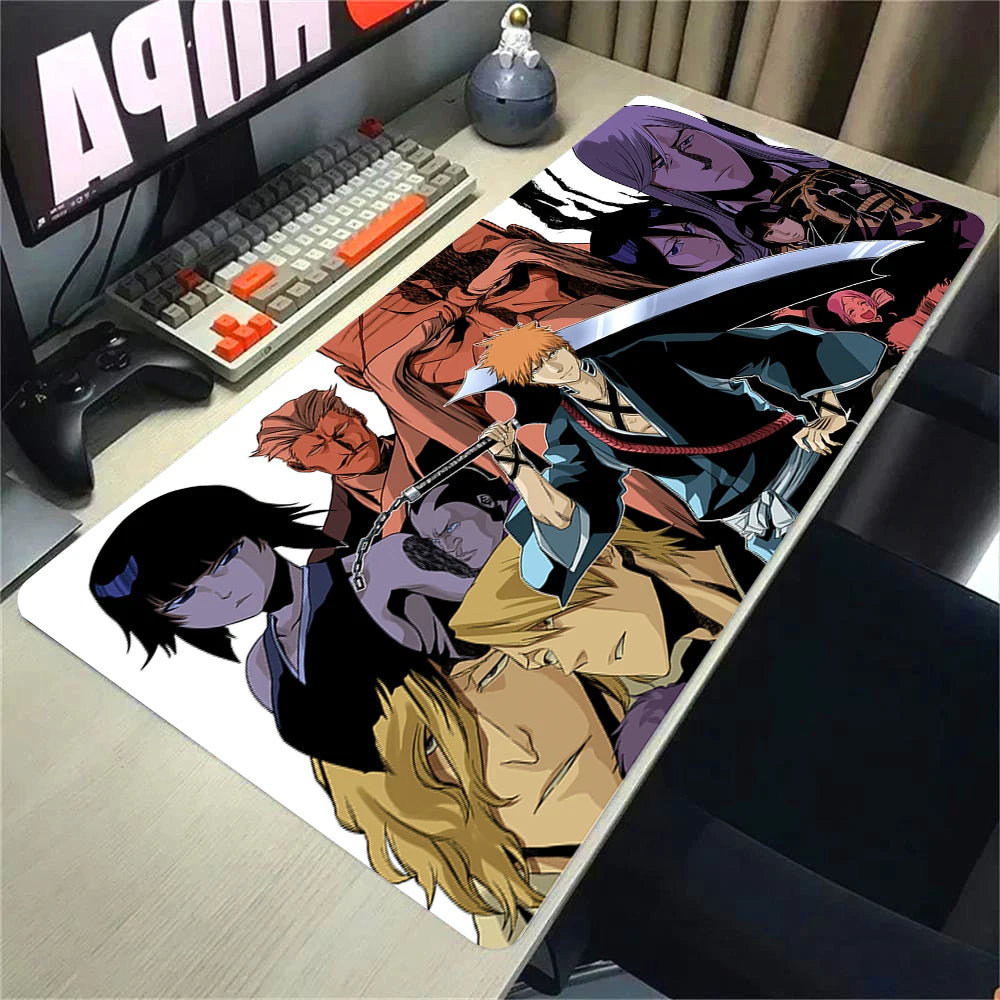 Large Extended Gaming Mouse Pad with Anti-Slip Rubber Base and Stitched Edges for Desk Setup