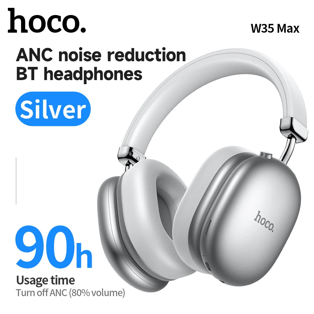 Wireless Over Ear Headphones with Active Noise Cancelling and Extra Long Battery Life 90 Hours Use