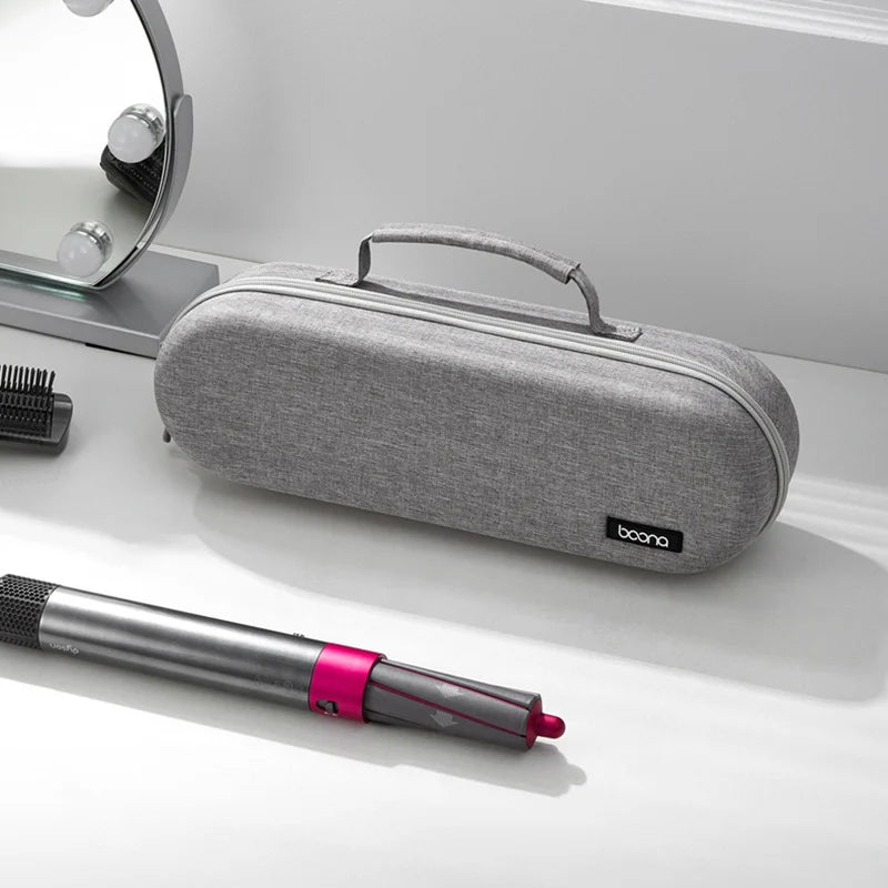 Hard Shell Curling Iron Storage Bag for Hair Styling Tools Travel Case Organiser Box