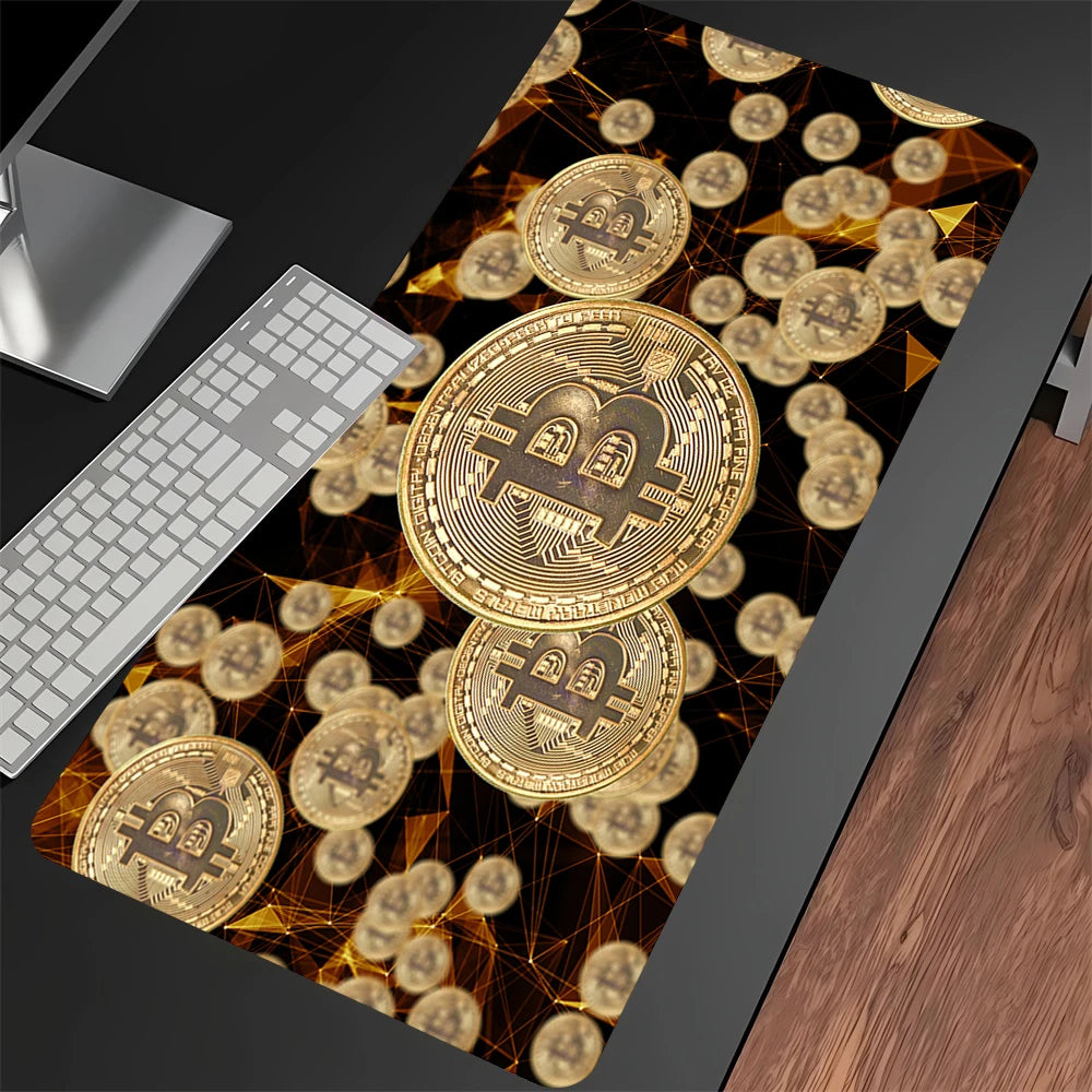 Large Gaming Mouse Pad with Stitched Edges Anti-slip Rubber Base for Computer Desk Setup