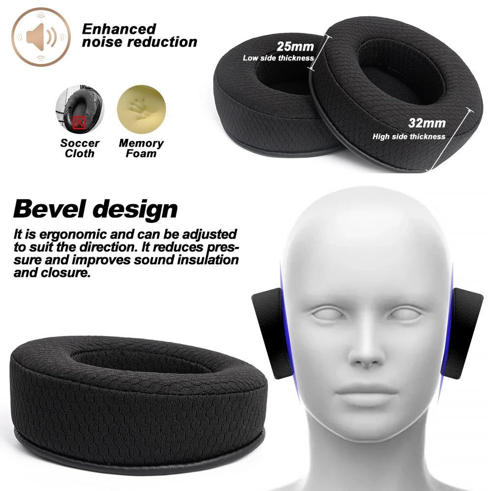 Replacement Earpads for Over-Ear Headphones Compatible with Panasonic M300B M500B M700B Models