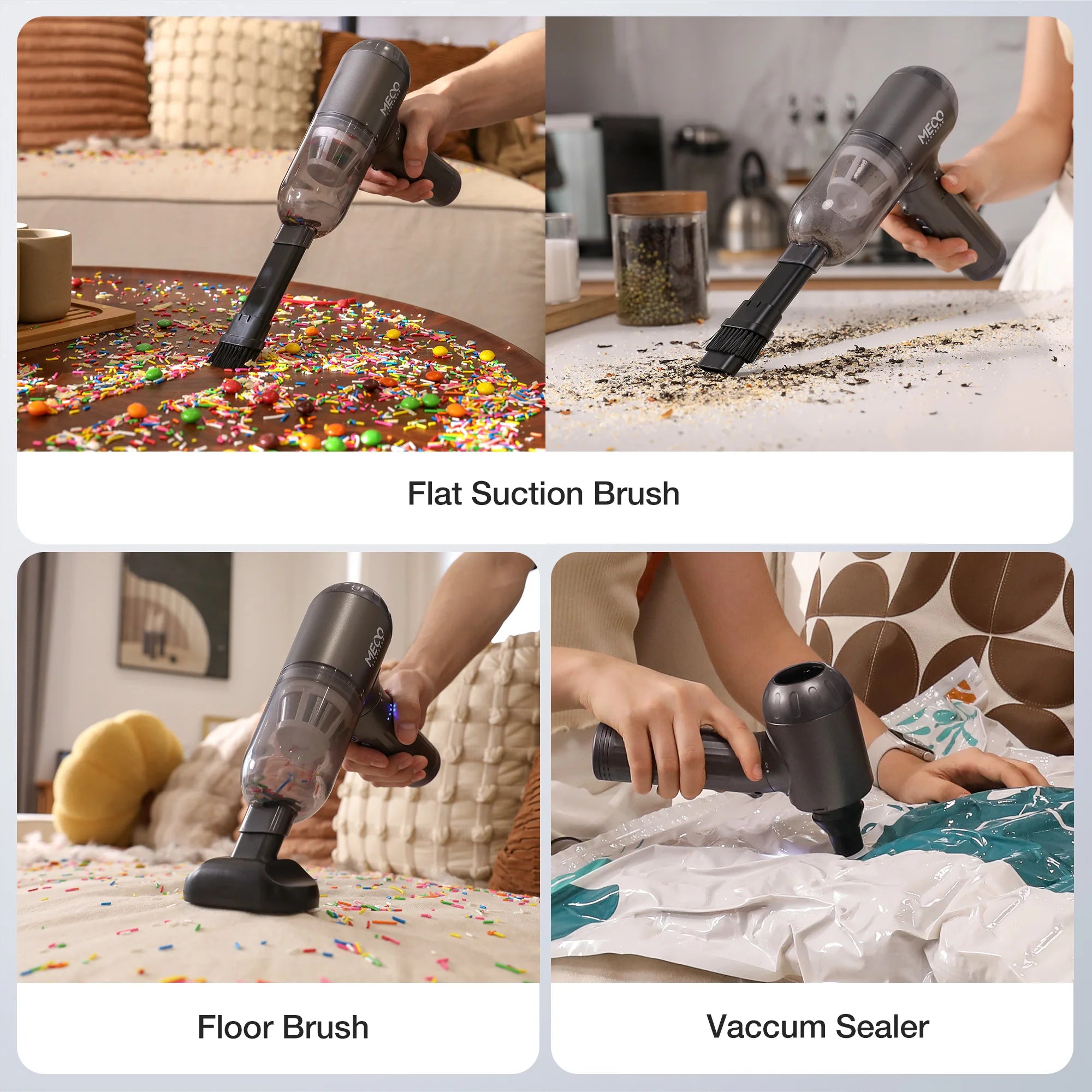 4 in 1 Electric Air Duster and Vacuum Cleaner with Powerful 3 Speed System for Computer and Car