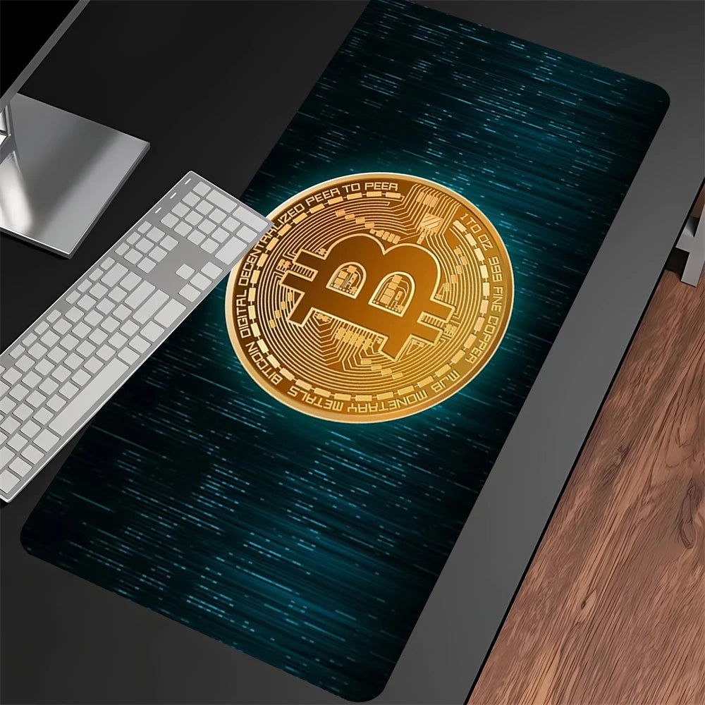 Large Gaming Mouse Pad with Stitched Edges Anti-slip Rubber Base for Computer Desk Setup