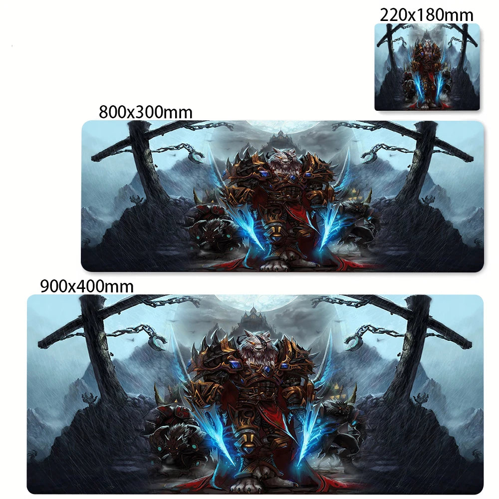 Extended Non-slip Gaming Mouse Mat with Wrist Support for Desk and Keyboard, Multiple Sizes Available