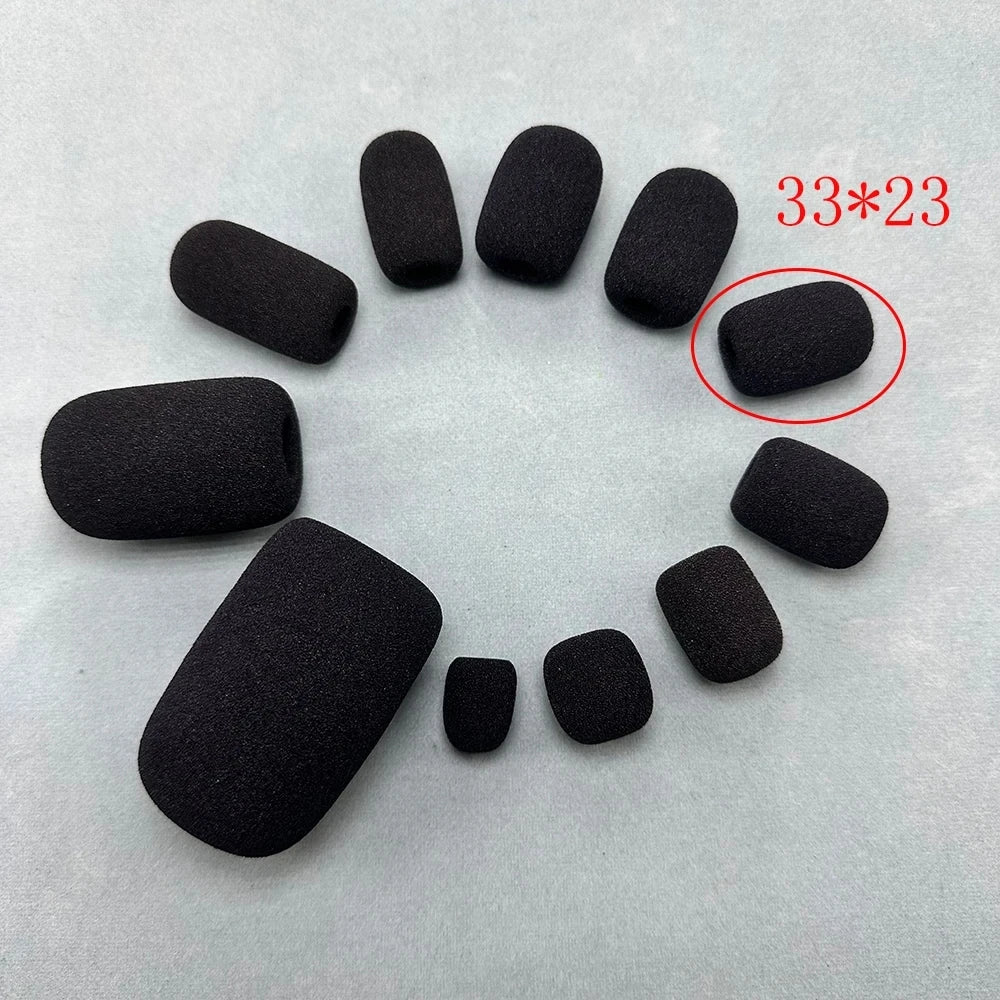 Microphone Foam Covers for Headsets and Mircophones – 10 Pack Noise Reduction Windscreens
