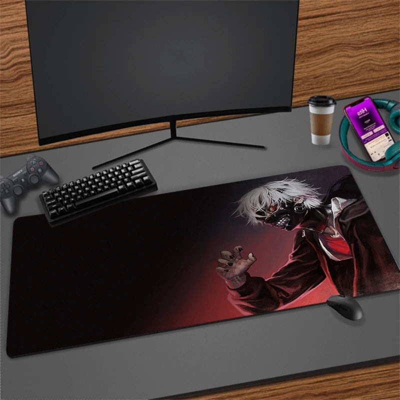 Large Anime Gaming Mouse Pad Non-Slip Rubber Mat for Keyboard and Desk, Multiple Sizes Available