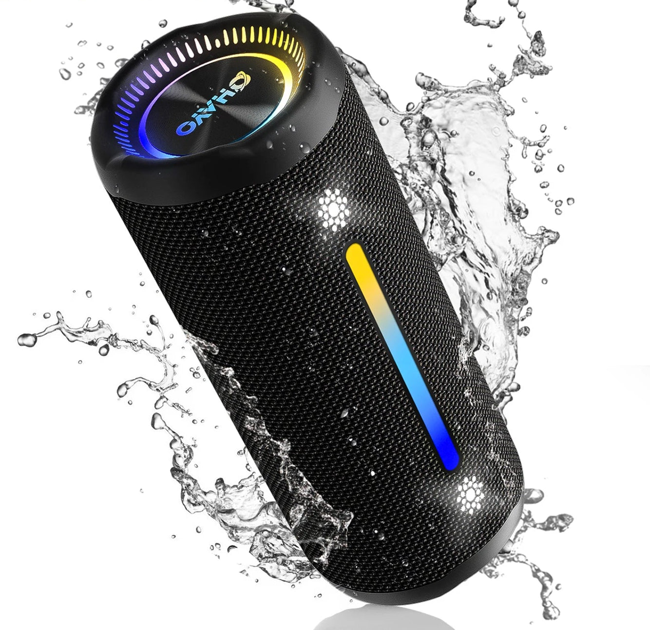Portable Bluetooth Speaker with Deep Bass, RGB Lights, 35W Powerful Sound and 24H Playtime