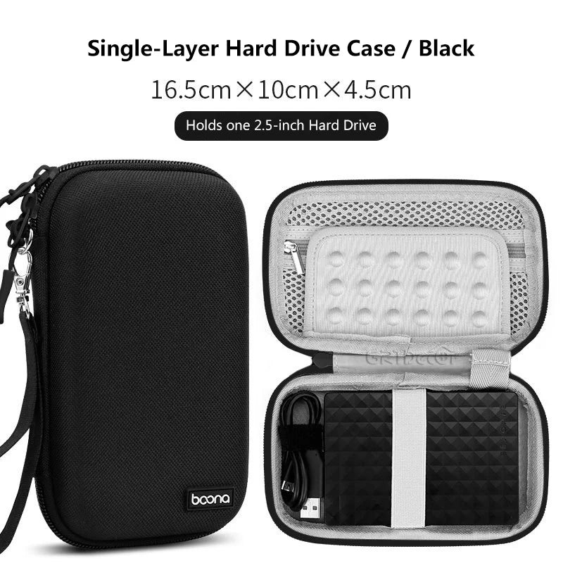 Hard Shell Electronics Travel Organizer for Chargers Mouse Cables Earphones HDD Digital Accessories