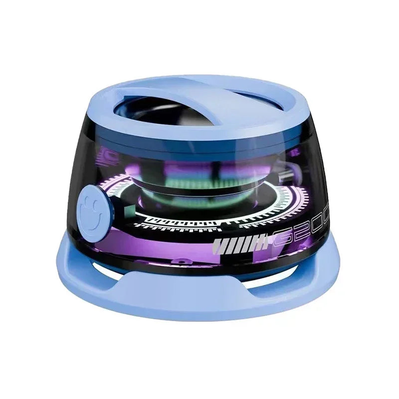 Portable Bluetooth Speaker with RGB Lighting and Magnetic Mount for Travel and Outdoor Use