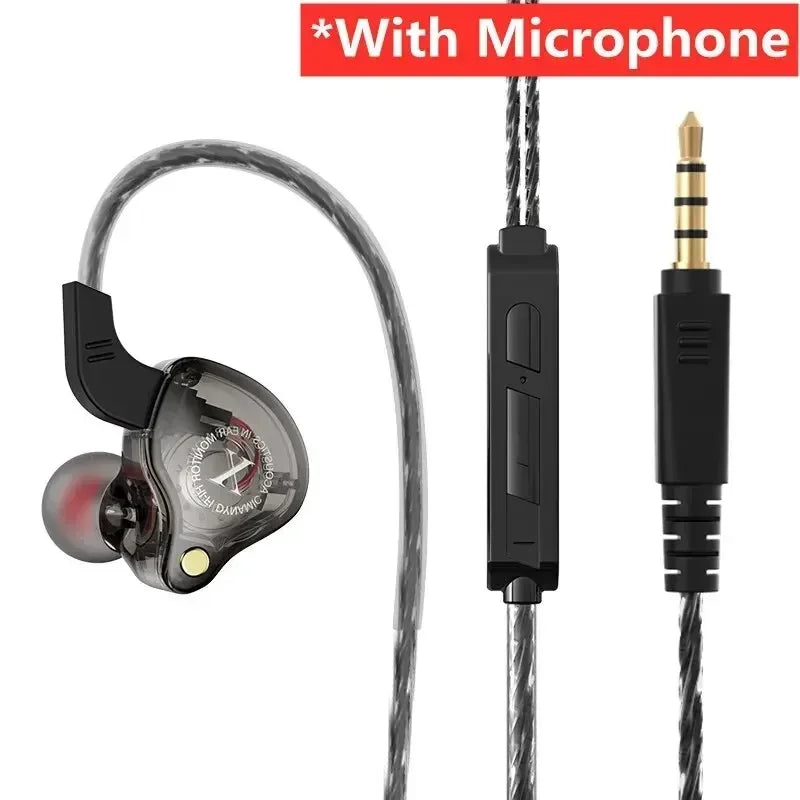 Dynamic Wired Gaming Earphones with Deep Bass and Noise Cancelling In Ear Headset Mic