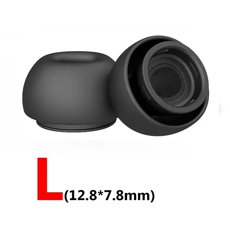 Soft Silicone Ear Tips for Wireless Earphones Replacement Earpads with Secure Fit Design