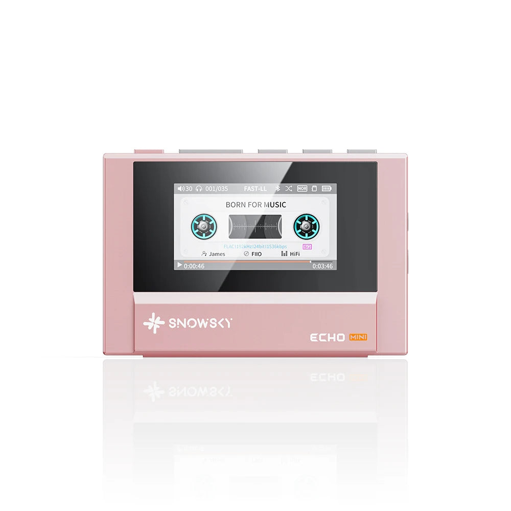 Retro Cassette Looking Bluetooth MP3 Music Player with 15 Hours Battery and Dual Headphone Outputs