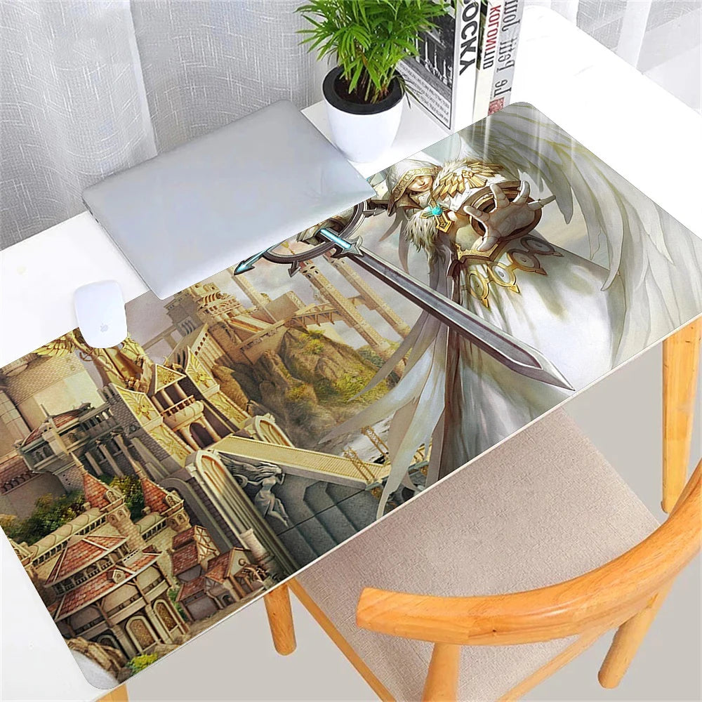Large Extended Gaming Mouse Pad Desk Mat for Laptops Keyboard Office and Anime Themed Setups