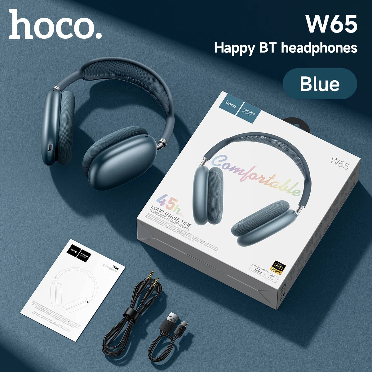 Over Ear Wireless Headphones with HiFi Sound, Bluetooth Connectivity and Long Battery Life