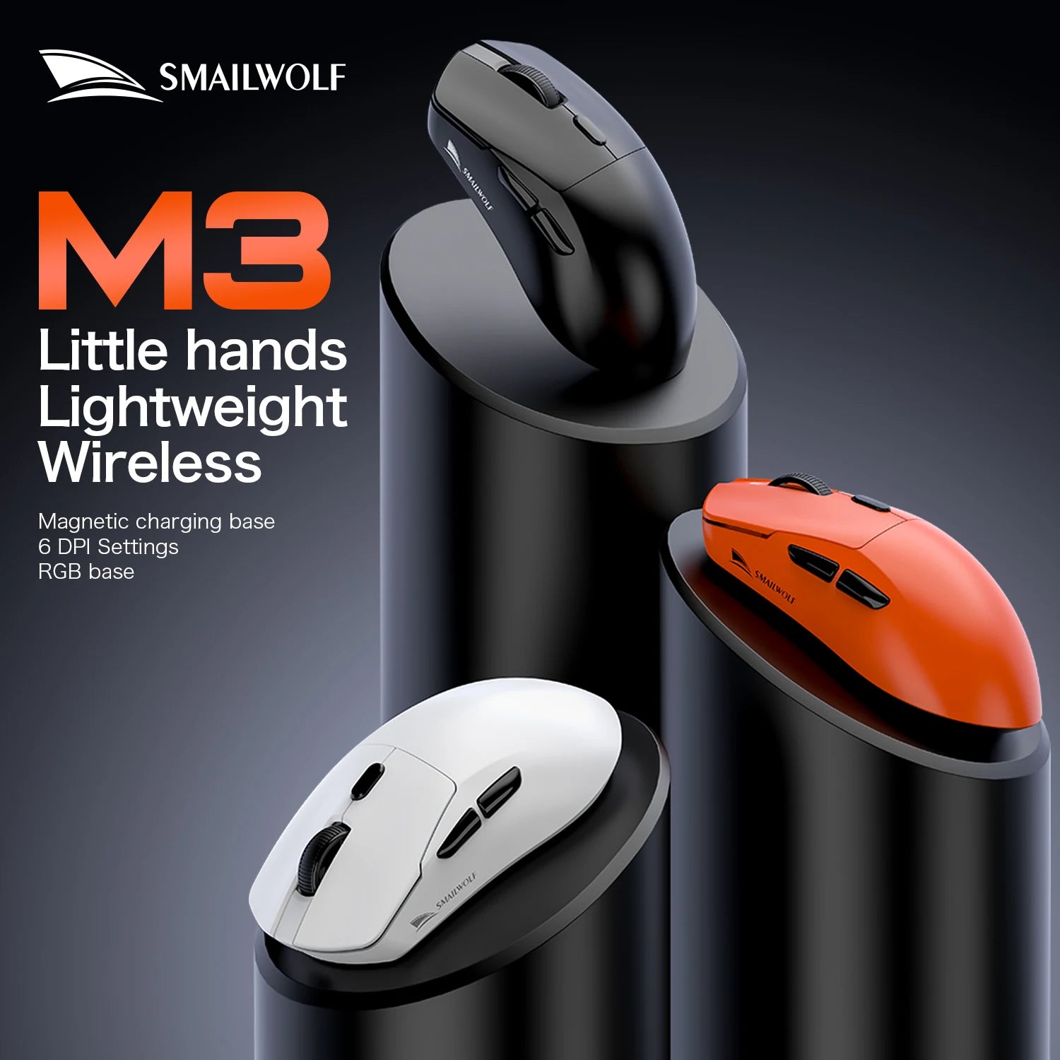 Bluetooth Wireless Gaming Mouse with Three-Mode Connectivity for Laptop and Office Use